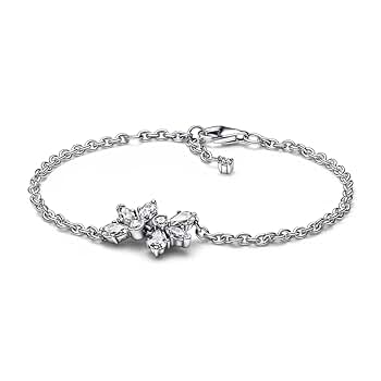 PANDORA スパークリング ハーバリウム クラスター チェーン PANDORA ネックレス スパークリング ブルー ハーバリウム